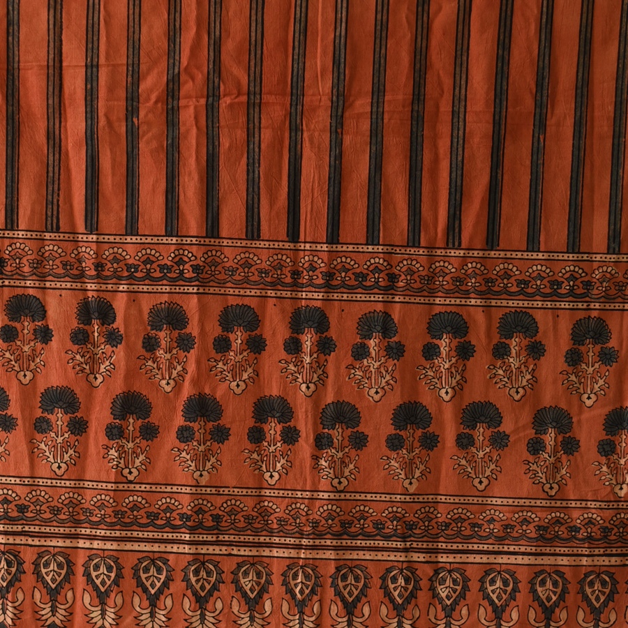 shop Ajrakh Block Printed Pure Cotton Dupatta - 35
