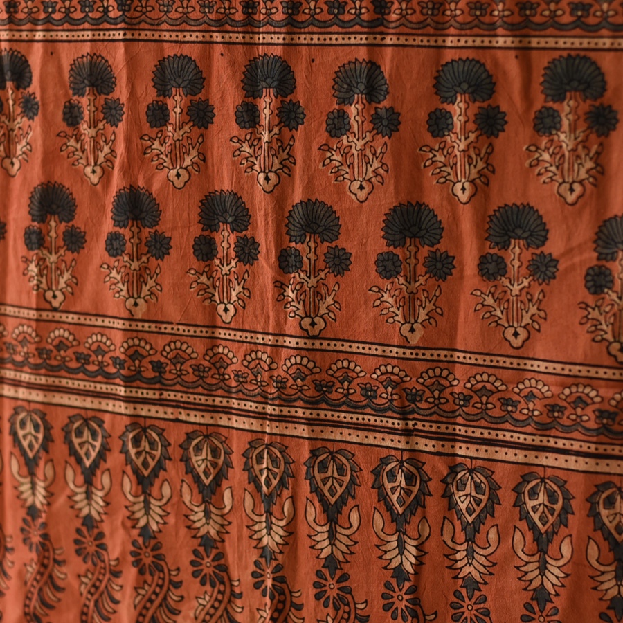 shop Ajrakh Block Printed Pure Cotton Dupatta - 35