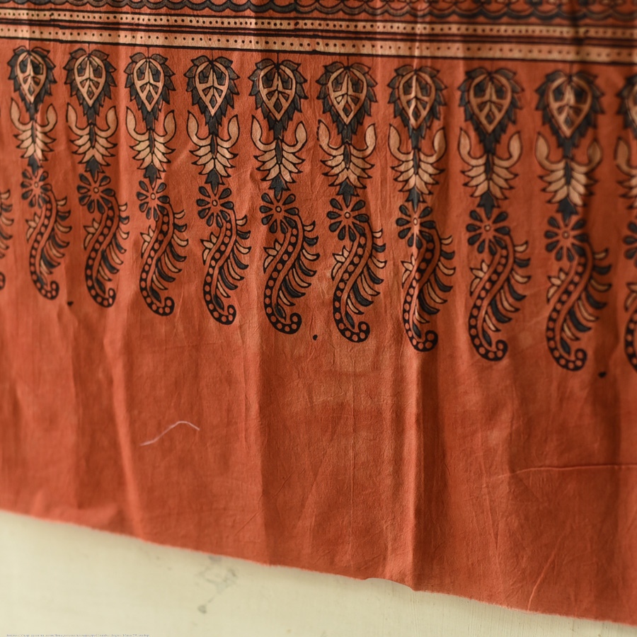 shop Ajrakh Block Printed Pure Cotton Dupatta - 35