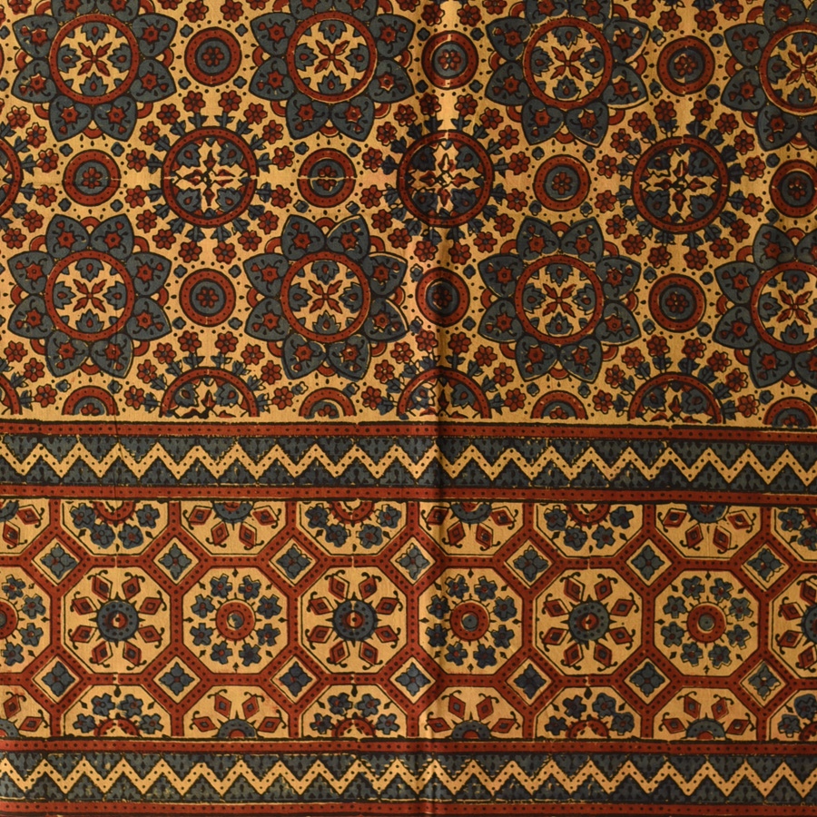 shop Ajrakh Block Printed Pure Cotton Dupatta 36