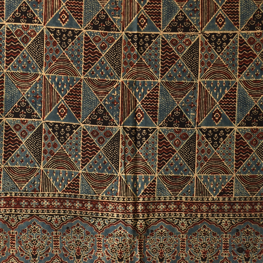 shop Ajrakh Block Printed Pure Cotton Dupatta 36