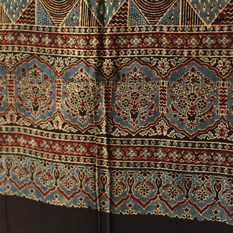 shop Ajrakh Block Printed Pure Cotton Dupatta 36