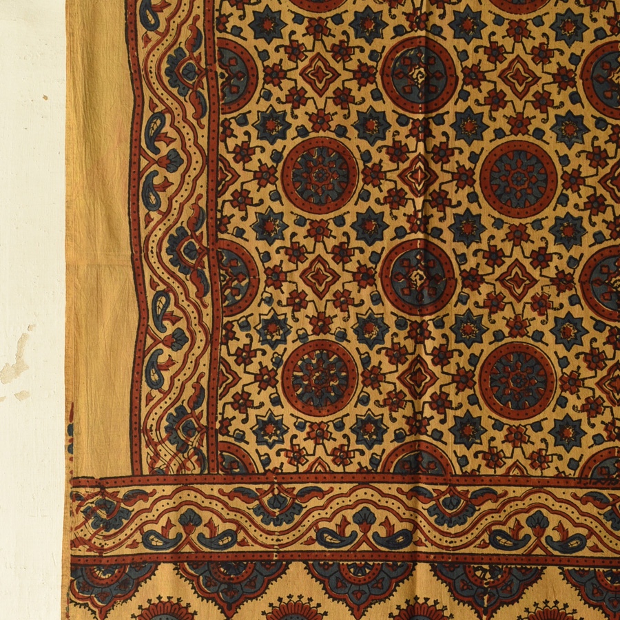 shop Ajrakh Block Printed Pure Cotton Dupatta 40