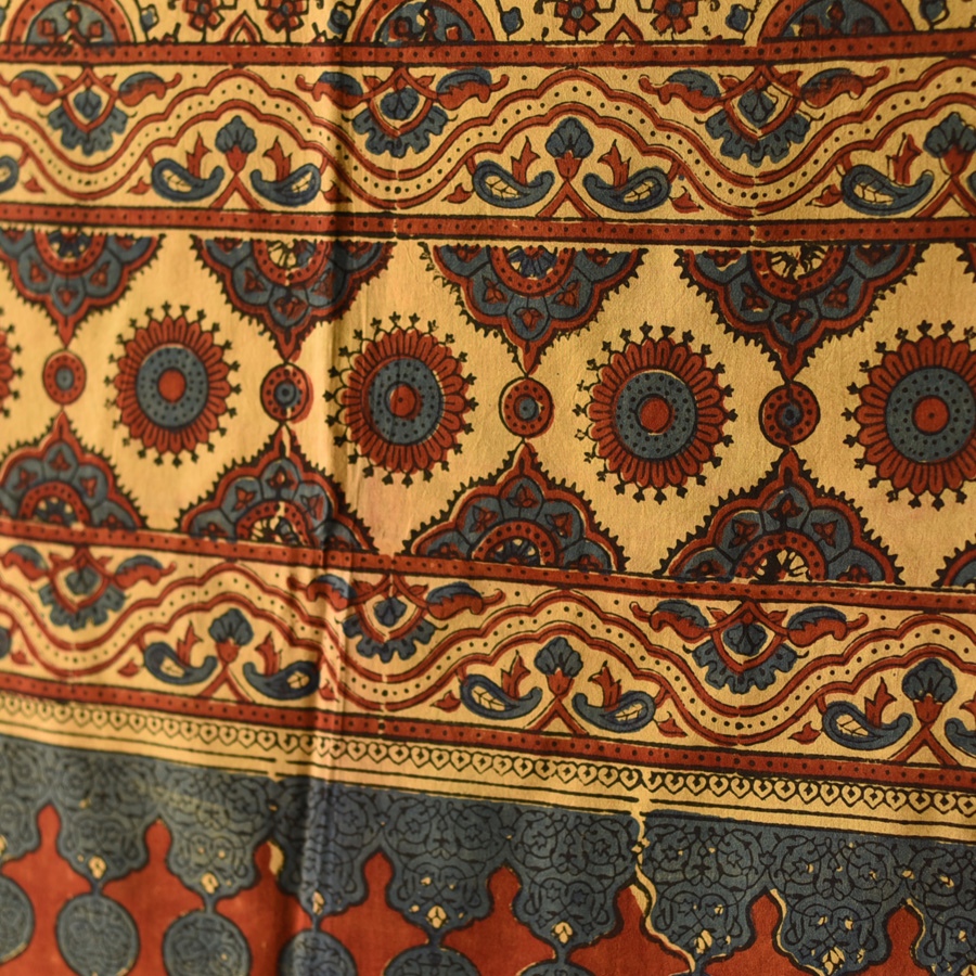 shop Ajrakh Block Printed Pure Cotton Dupatta 40