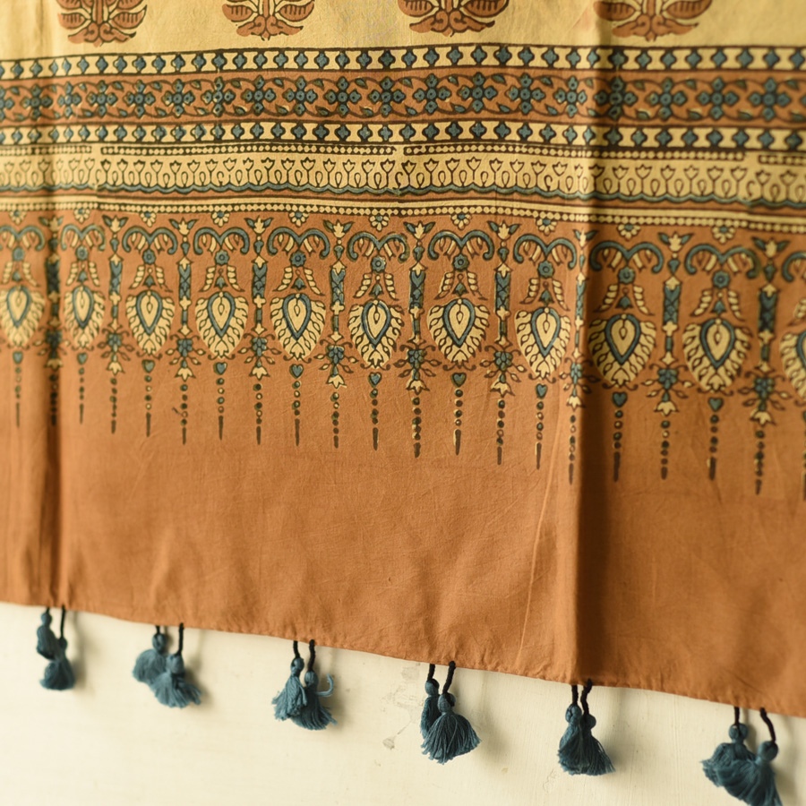shop Ajrakh Block Printed Pure Cotton Dupatta 41