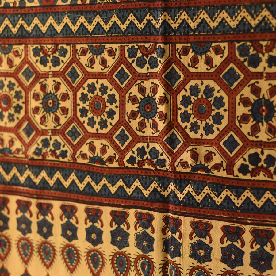 shop Ajrakh Block Printed Pure Cotton Dupatta 43