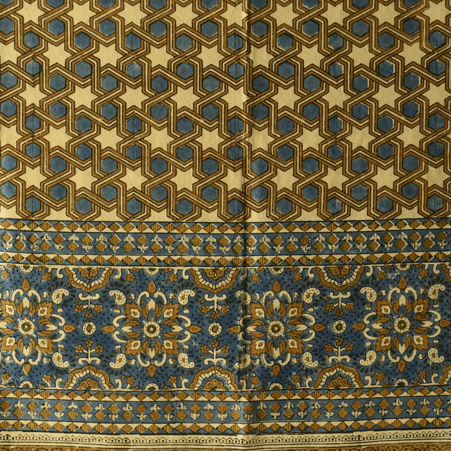 shop Ajrakh Block Printed Pure Cotton Dupatta 44