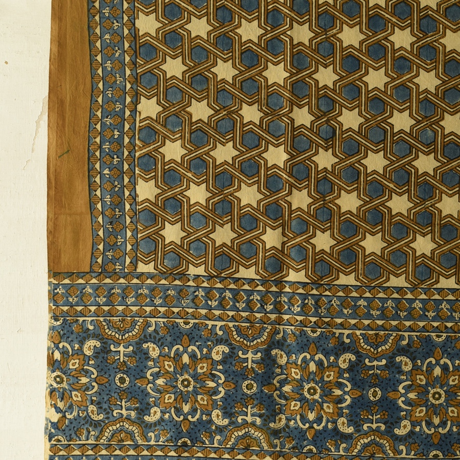 shop Ajrakh Block Printed Pure Cotton Dupatta 44
