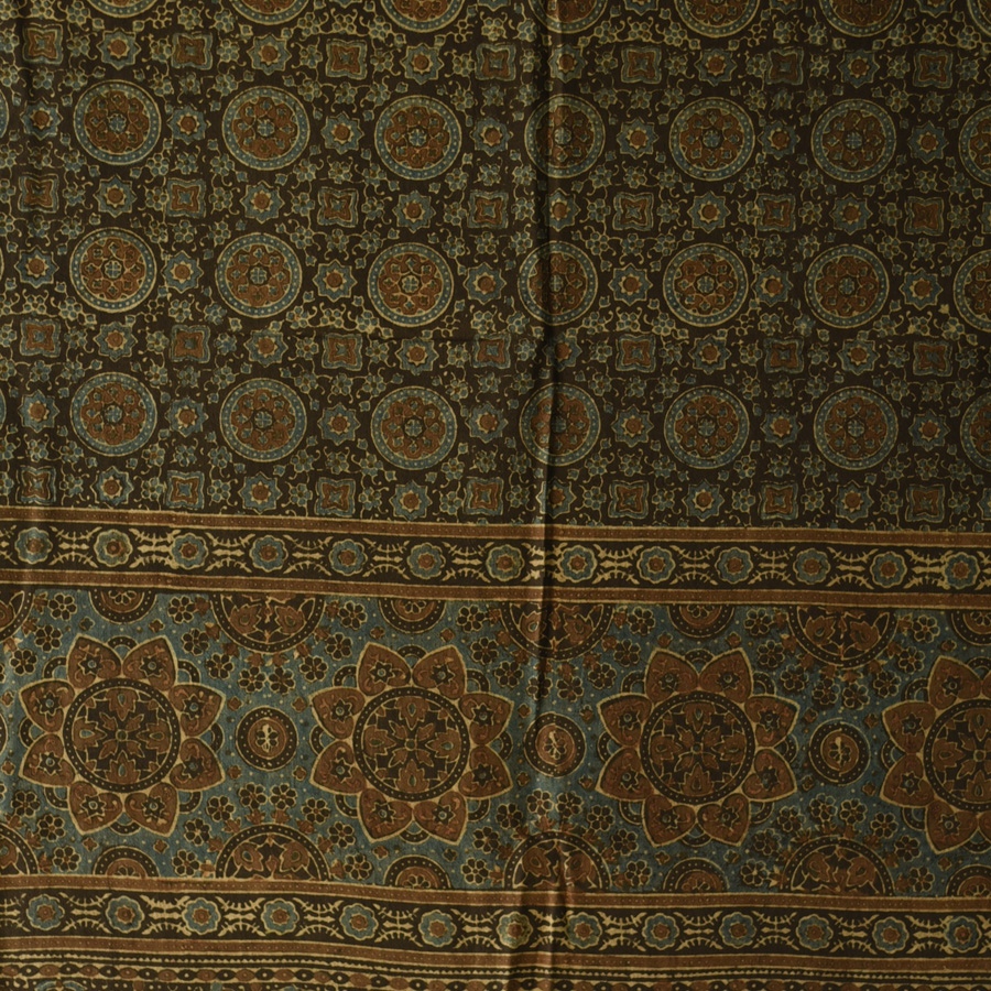 shop Ajrakh Block Printed Pure Cotton Dupatta 46