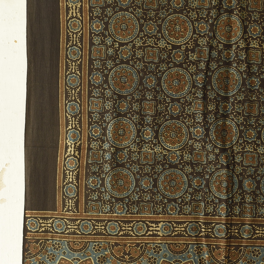 shop Ajrakh Block Printed Pure Cotton Dupatta 46
