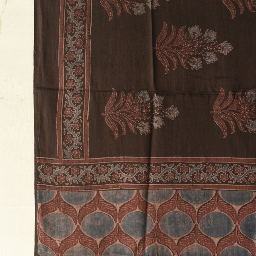 shop Ajrakh Block Printed Pure Cotton Dupatta 48