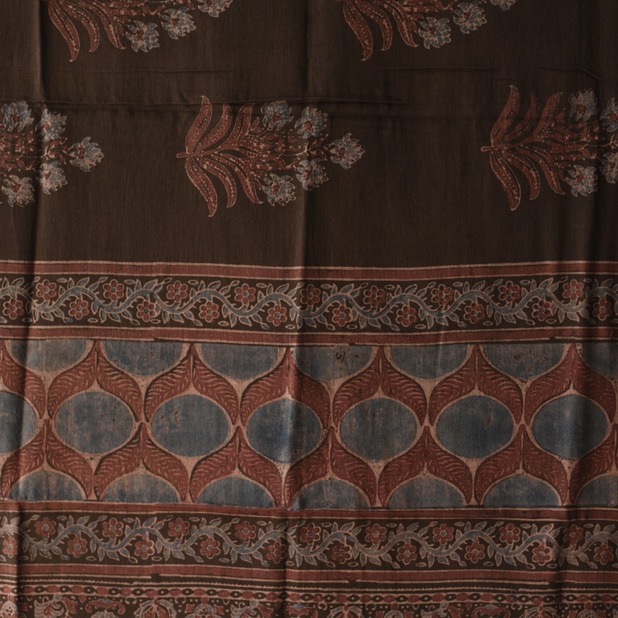 shop Ajrakh Block Printed Pure Cotton Dupatta 48