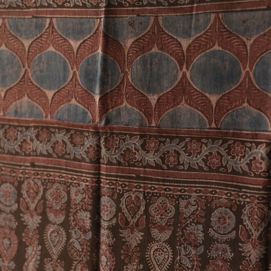 shop Ajrakh Block Printed Pure Cotton Dupatta 48