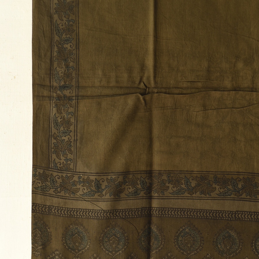 shop Ajrakh Block Printed Pure Cotton Dupatta 49