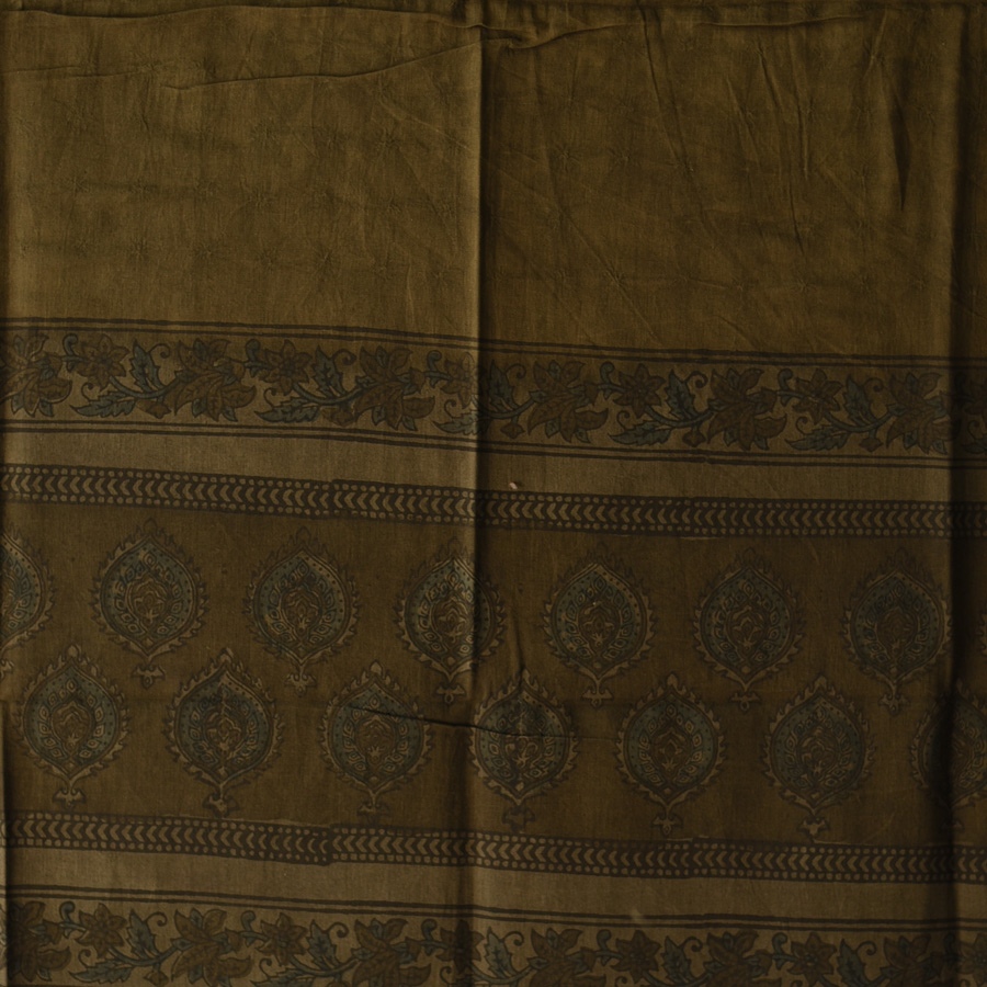 shop Ajrakh Block Printed Pure Cotton Dupatta 49