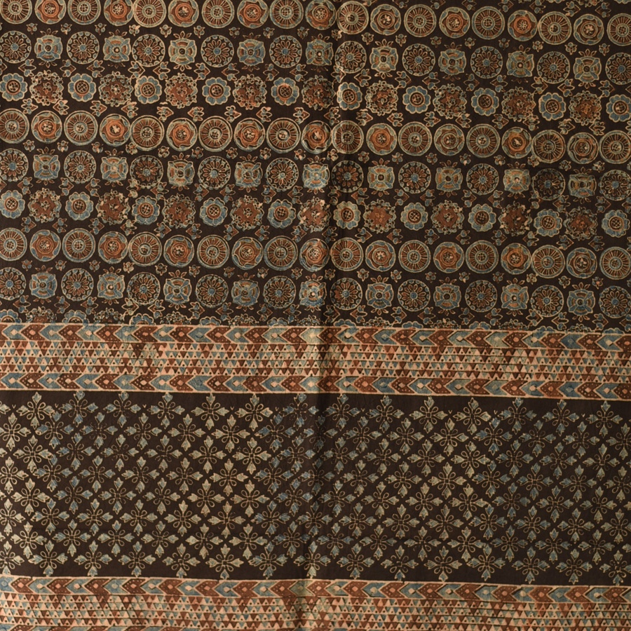 shop Ajrakh Block Printed Pure Cotton Dupatta 50