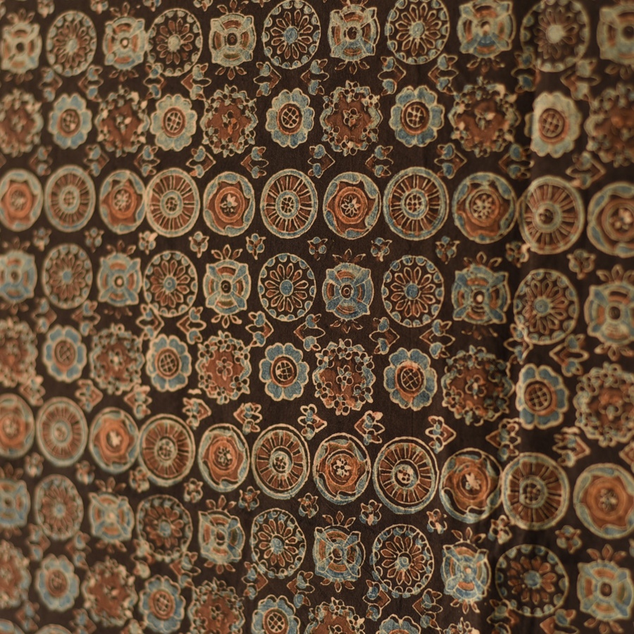 shop Ajrakh Block Printed Pure Cotton Dupatta 50