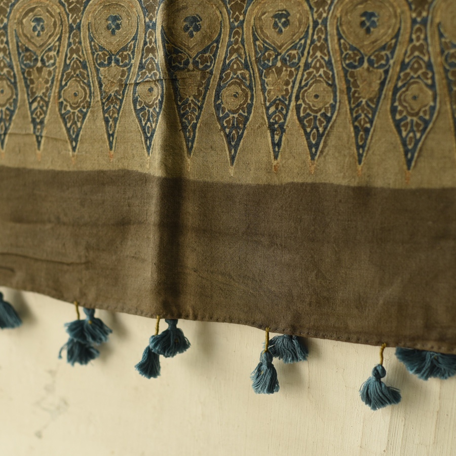 shop Ajrakh Block Printed Pure Cotton Dupatta 52
