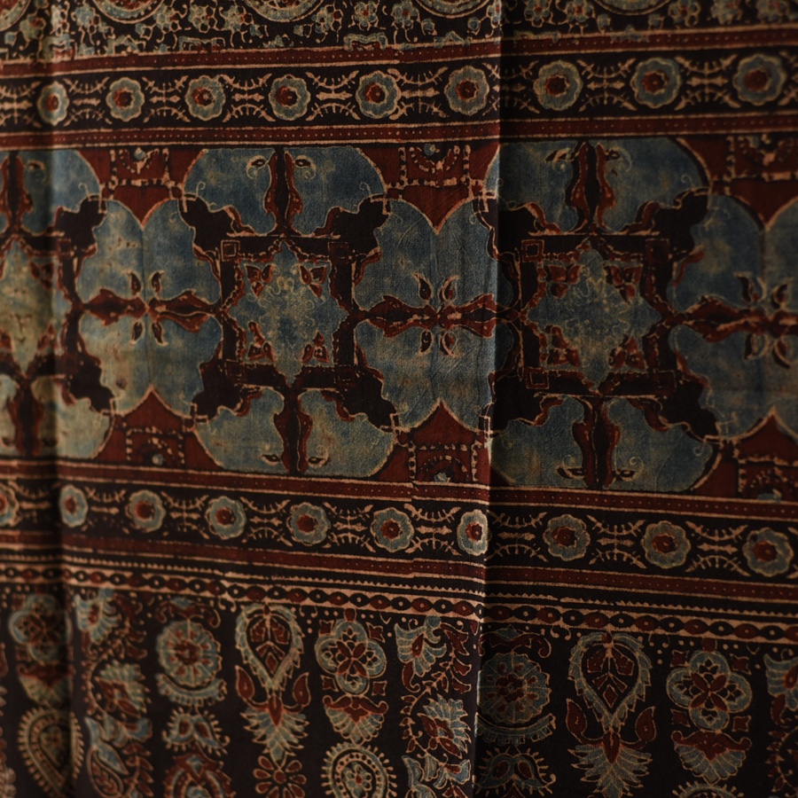 shop Ajrakh Block Printed Pure Cotton Dupatta 54