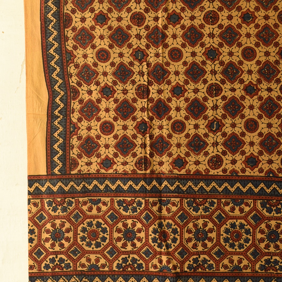 shop Ajrakh Block Printed Pure Cotton Dupatta 56