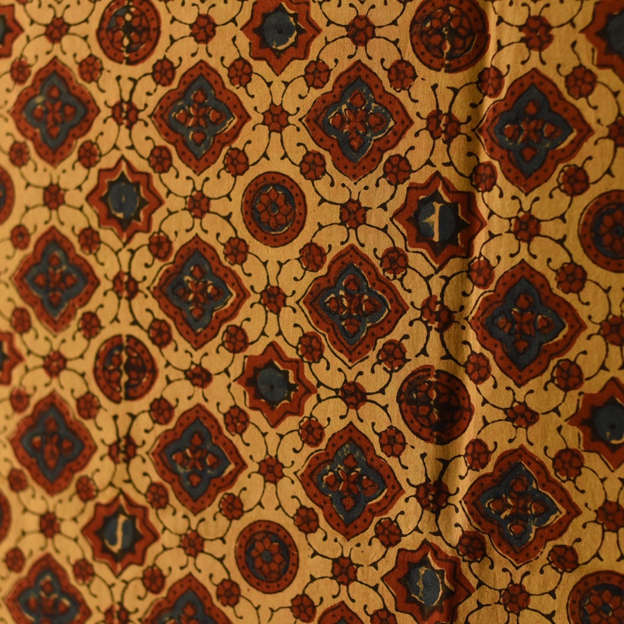 shop Ajrakh Block Printed Pure Cotton Dupatta 56