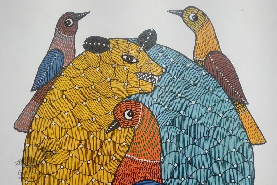 Buy Hand Painted Gond  Painting