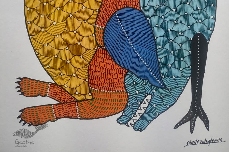 Buy Hand Painted Gond  Painting