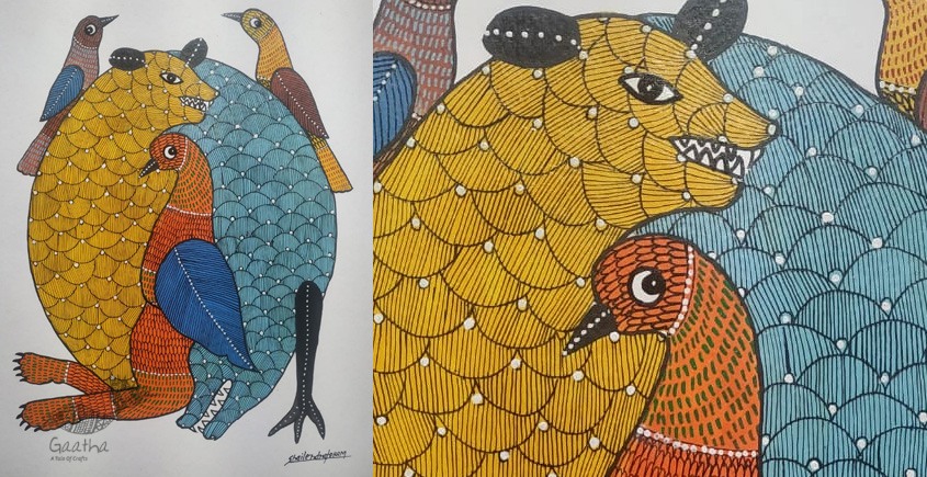 Buy Hand Painted Gond  Painting