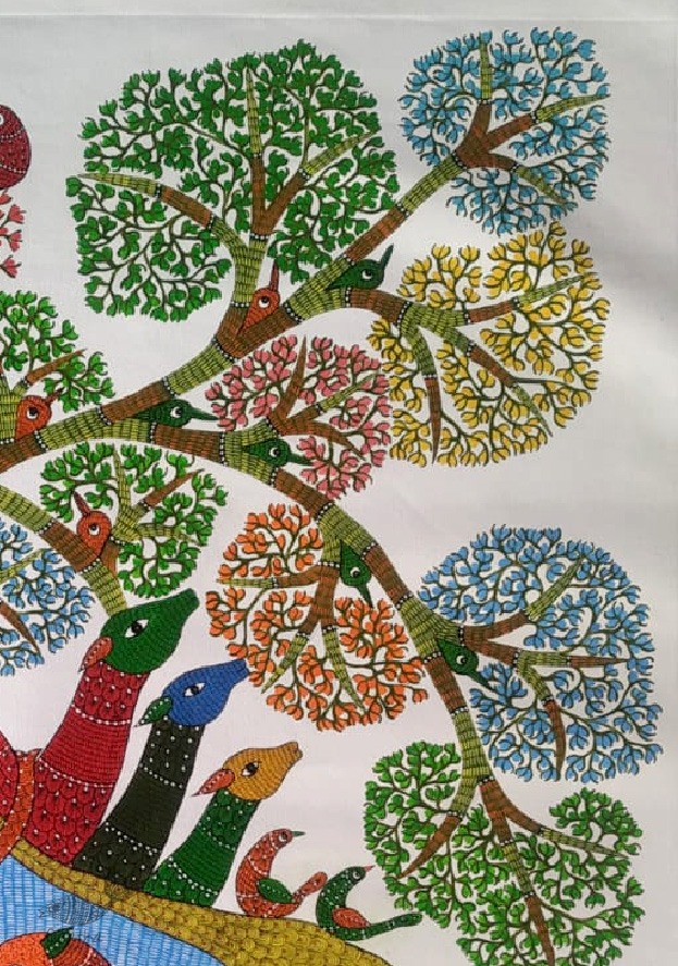 Buy Gond Painting - Elephant - indian art
