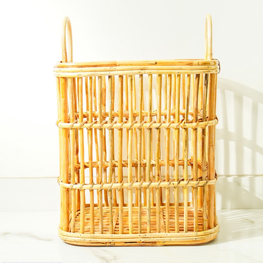 shop Rattan Rectangular Laundry Basket