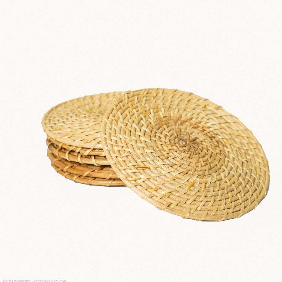 shop Rattan Trivets (Set of 6)