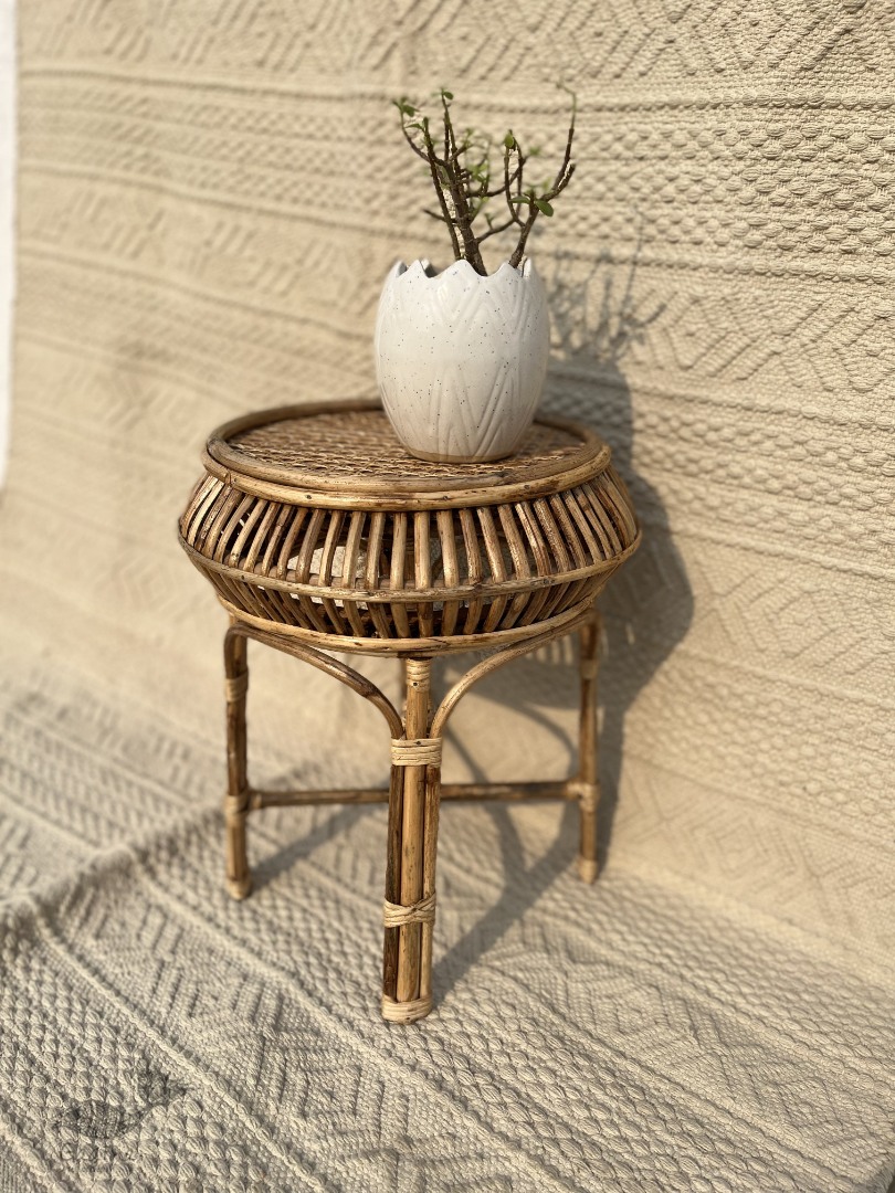 shop handmade designer Cane Wood - Handmade  Cane Damroo Stool