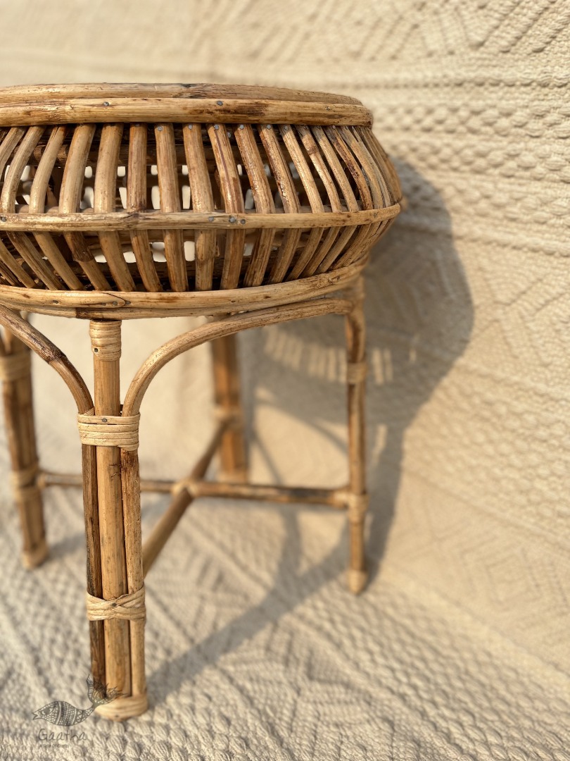 shop handmade designer Cane Wood - Handmade  Cane Damroo Stool