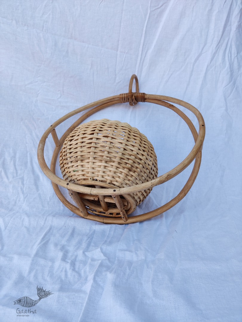 Home Decor Furniture | Cane Wood - Handmade Designer Hanging Planter 