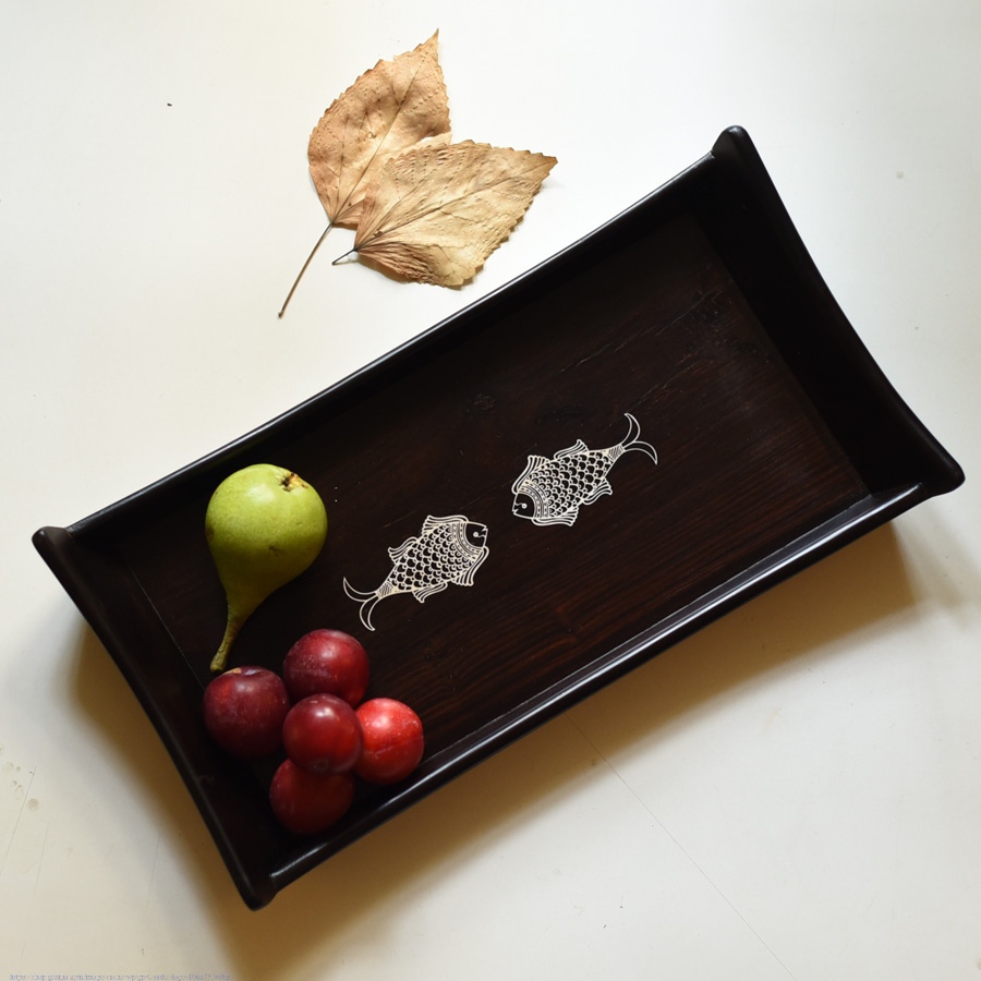 buy Wooden Serving Tray - Fish