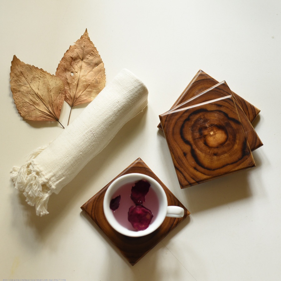 buy Wooden Coaster - Set of Four
