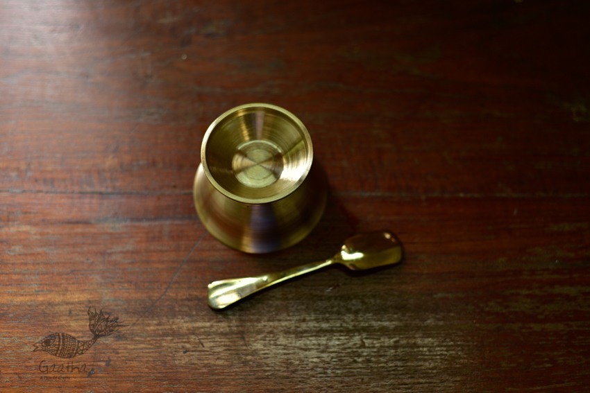 Shop online kansa ice cream bowl with Spoon