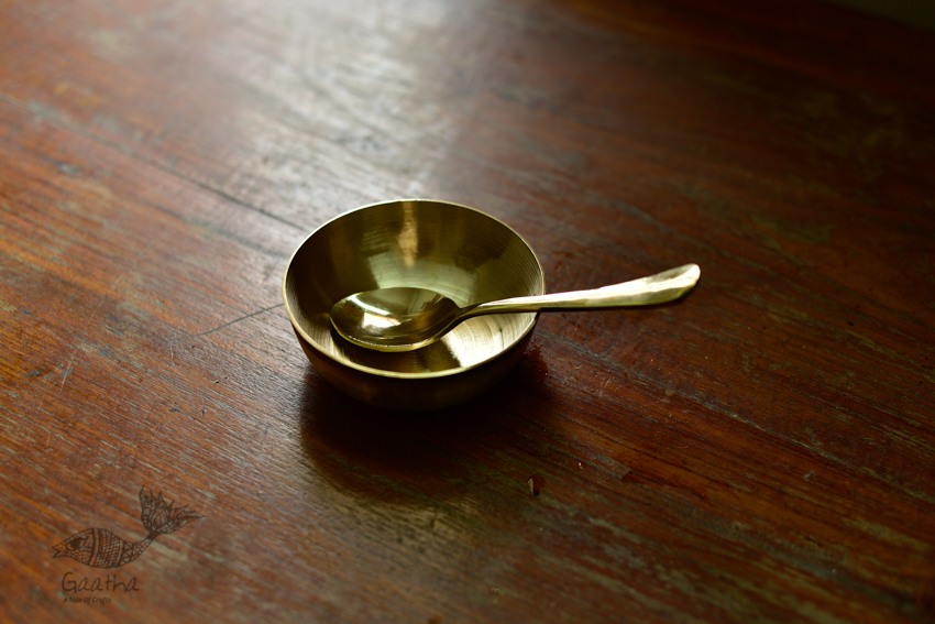 Shop online kansa Bowl with Spoon