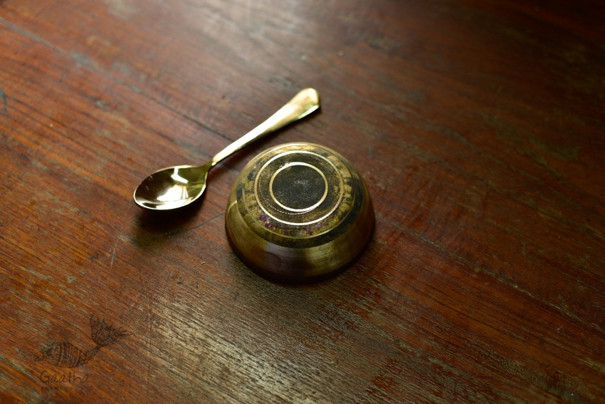 Shop online kansa Bowl with Spoon