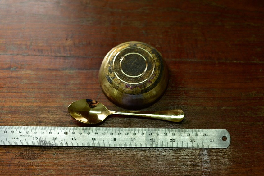 Shop online kansa Bowl with Spoon