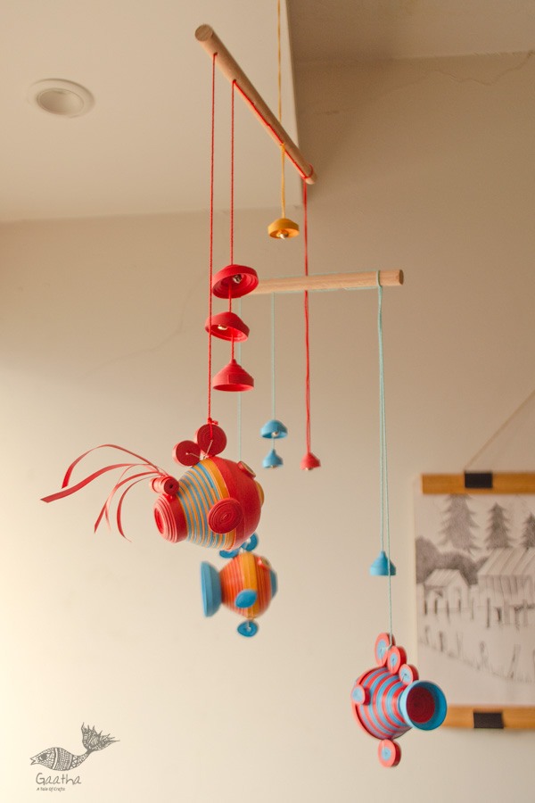 shop Handmade Paper Quilling Hanging - Budbud Buddies | two Tier