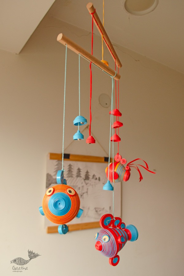 shop Handmade Paper Quilling Hanging - Budbud Buddies | two Tier