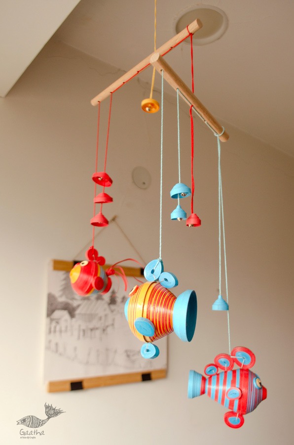 shop Handmade Paper Quilling Hanging - Budbud Buddies | two Tier