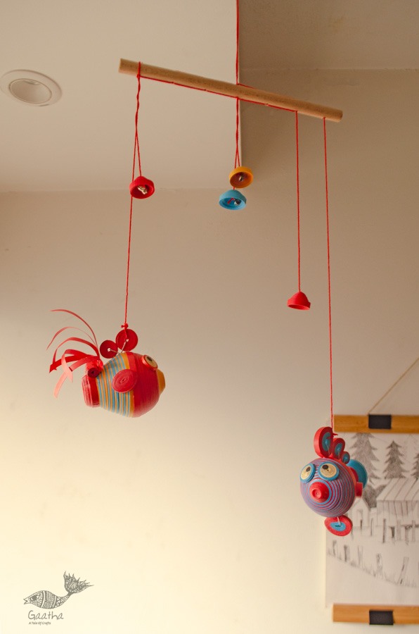 shop Handmade Paper Quilling Hanging - Budbud Buddies |Sa and Ga 