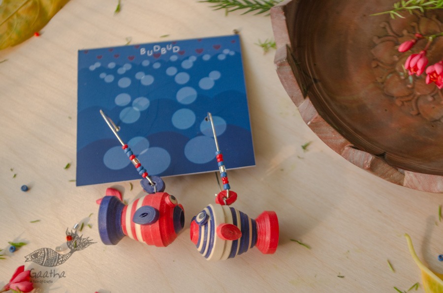 shop Handmade Paper Quilling - Mismatched Earring | Gola and Nila 