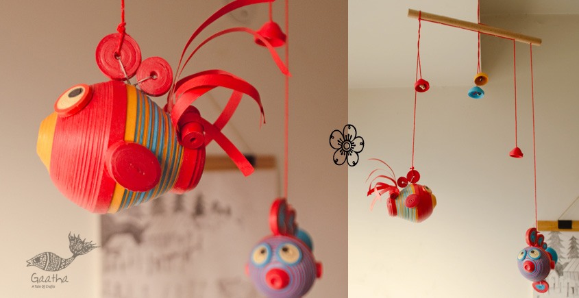 shop Handmade Paper Quilling Hanging - Budbud Buddies |Sa and Ga 