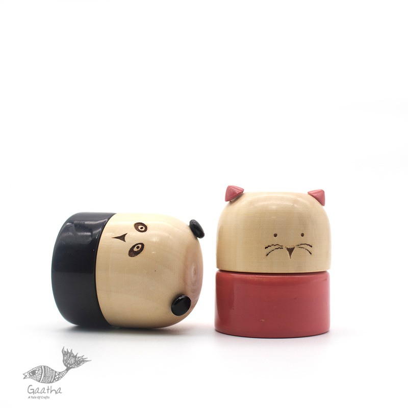 shop Handmade Toy - Wooden Lotpot Billoo + Pandu