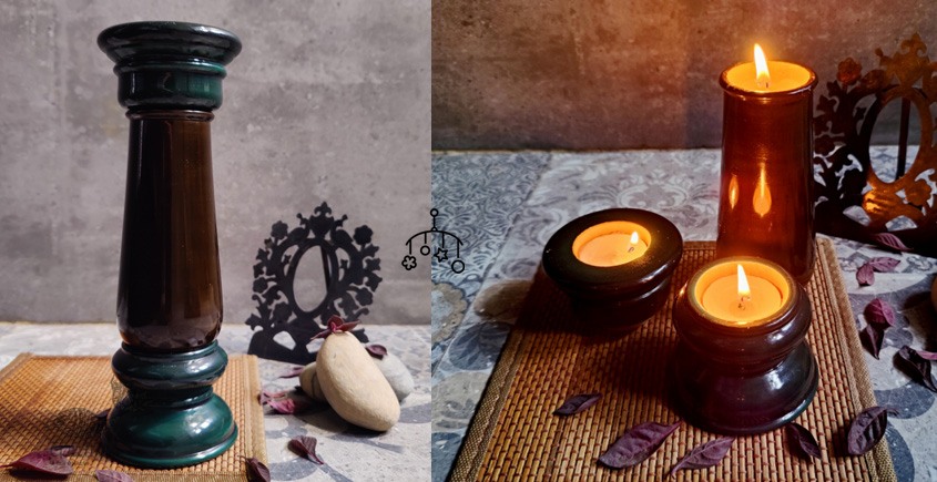 shop Wooden Stambh ( Candle Holder)