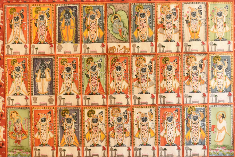 Paintings of Nathdwara  - Different Swarup of Shrinath ji 