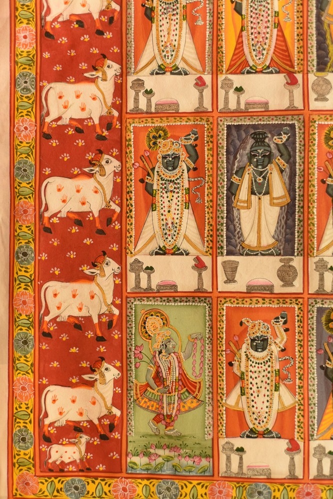 Paintings of Nathdwara  - Different Swarup of Shrinath ji 